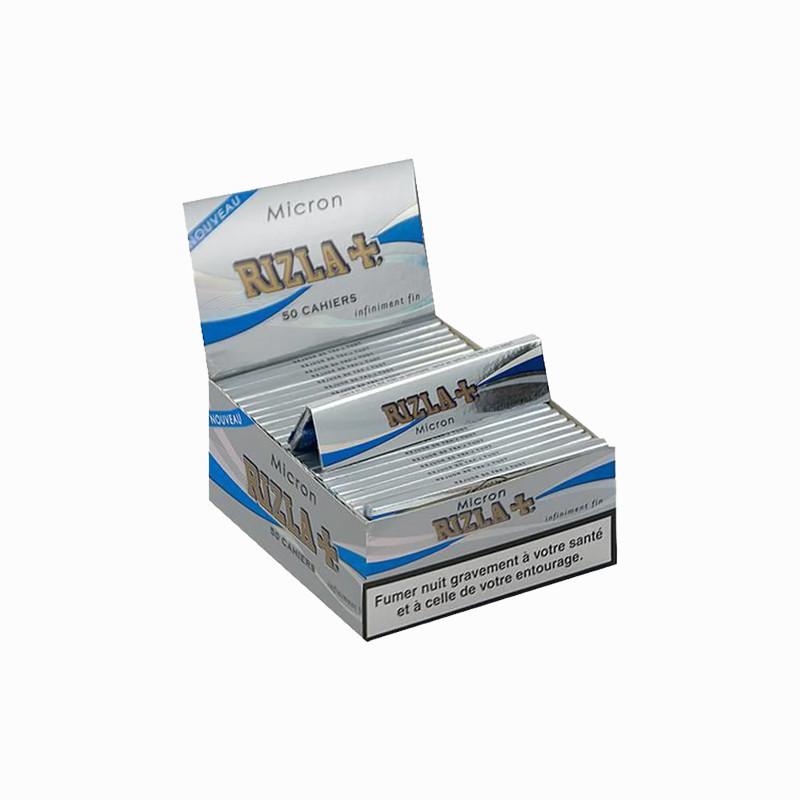 Rizla+ - Lot de 50 carnets de 32 feuilles à rouler - Micro Slim