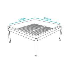 Support pour table à marée - 110x100cm