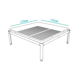 Support pour table à marée - 120x120cm