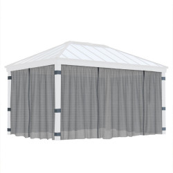 DALLAS 14X20 GAZEBO NETTING SET 4PC