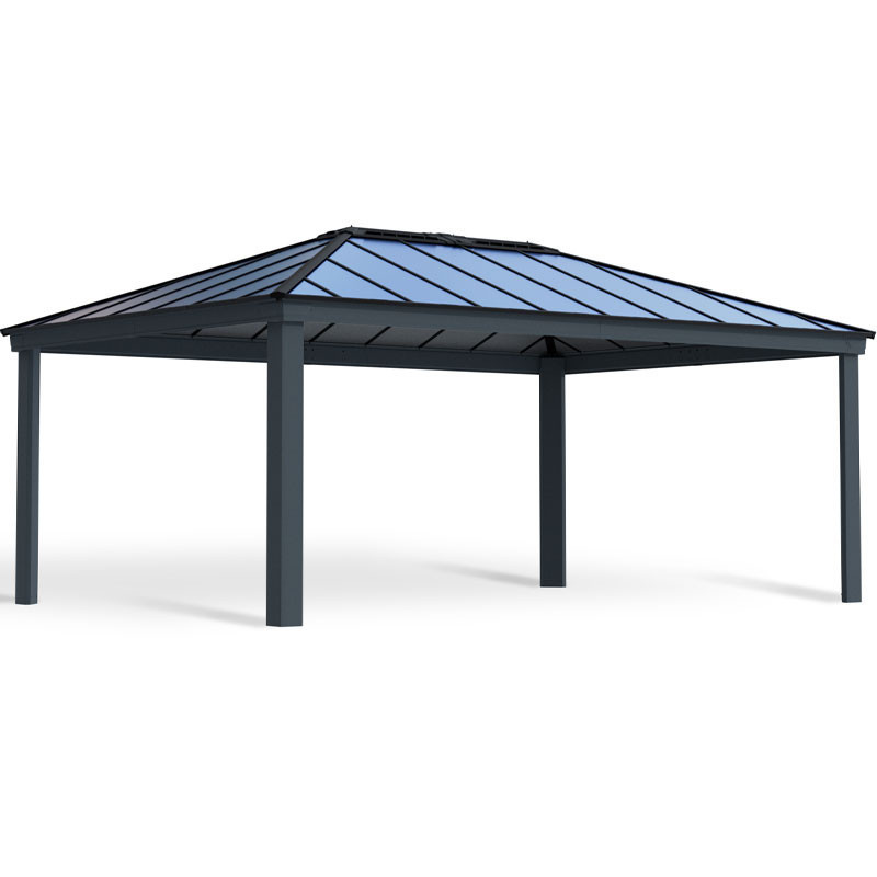 DALLAS 14X20 GARDEN GAZEBO GREY GREY