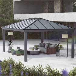 DALLAS 14X20 GARDEN GAZEBO GREY GREY