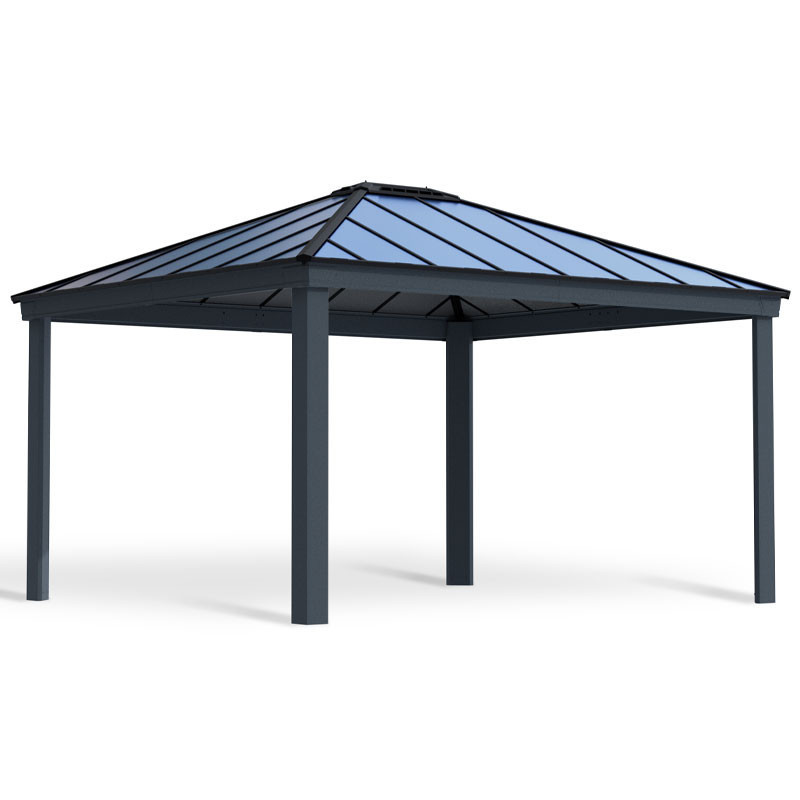 DALLAS 14X16 GARDEN GAZEBO GREY GREY