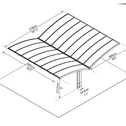 ARIZONA DOUBLE CARPORT WAVE WINGS & ARCH