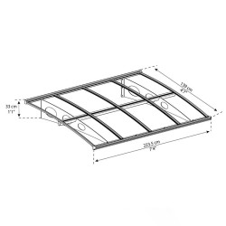 CANOPY HERALD 2230 GREY MIST