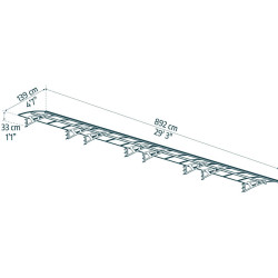 CANOPY AMSTERDAM 8920 GREY CLEAR