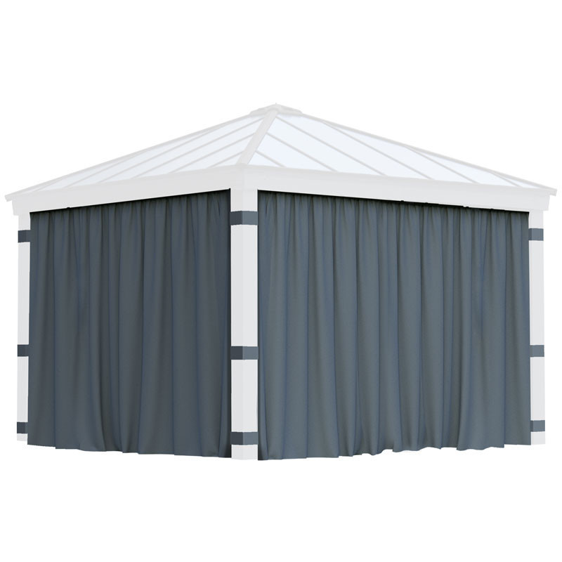 DALLAS 14X14 GAZEBO CURTAIN SET 4PC