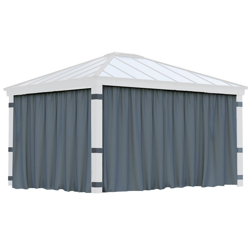 DALLAS 14X20 GAZEBO CURTAIN SET 4PC