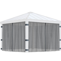 DALLAS 14X14 GAZEBO NETTING SET 4PC