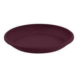 EDA - Soucoupe ronde Osaka 38cm pour pot 50cm - Rouge Bourgogne