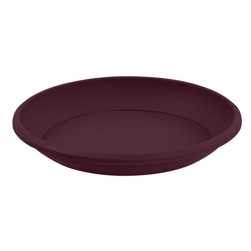 EDA - Soucoupe ronde Osaka 30cm pour pot 40cm - Rouge Bourgogne