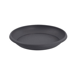 EDA - Soucoupe ronde Osaka 25cm pour pot 30cm - Anthracite