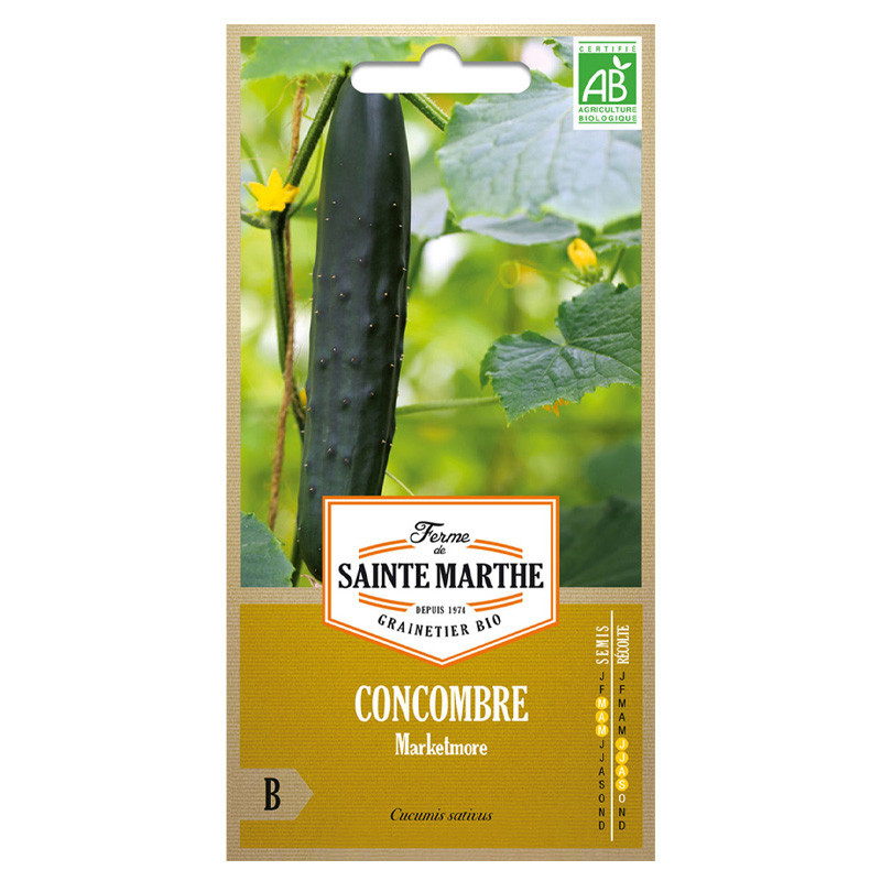 La ferme Sainte Marthe - 20 graines AB - Concombre Marketmore La ferme Sainte Marthe - 20 graines AB - Concombre Marketmore