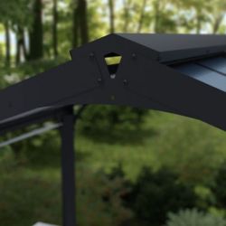 BBQ GARDEN GAZEBO AUSTIN 2400 - BLACK