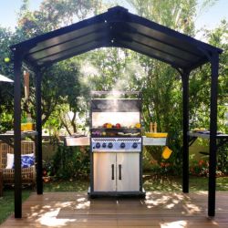 BBQ GARDEN GAZEBO AUSTIN 2400 - BLACK