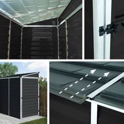 SKYLIGHT SHED PENT 4X6 MIDNIGHT GREY