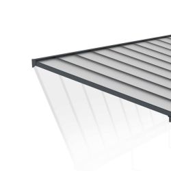 SIERRA PATIO COVER 3X9.15 GREY CLEAR