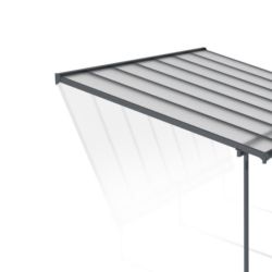 SIERRA PATIO COVER 3X4.25 GREY CLEAR