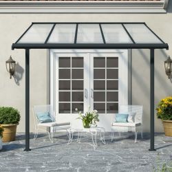 SIERRA PATIO COVER 3X3.05 GREY CLEAR