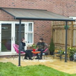 SIERRA PATIO COVER 3X3.05 GREY CLEAR