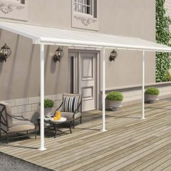 SIERRA PATIO COVER 2.3X6.9 WHITE CLEAR