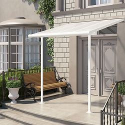 SIERRA PATIO COVER 2.3X2.3 WHITE CLEAR