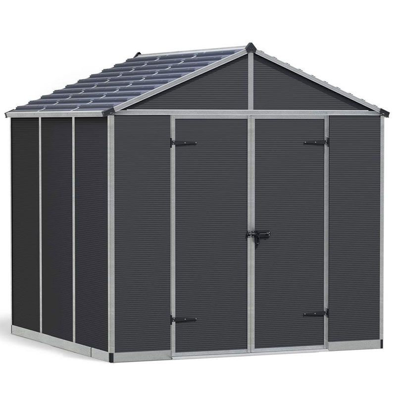 RUBICON SHED 8X8 DARK GREY RUBICON SHED 8X8 DARK GREY