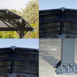 CARPORT ARCADIA ALPINE 4300 GREY/BRONZE