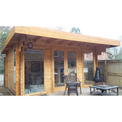 Tuindeco - Chalet bois massif 13,1 m² - 45 mm - Lory (sur commande)