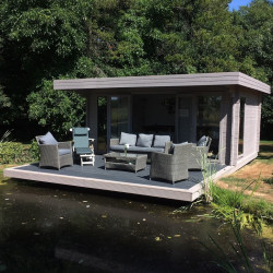 Tuindeco - chalet bois massif 17,3 m² - 45 mm - Yorick (sur commande)