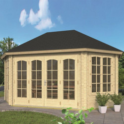 Tuindeco - Chalet bois massif - 45 mm - Gudrun - 15,2 m² (sur commande)