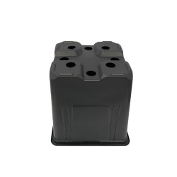 Pot carré noir 0.7 L - 11 x...