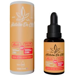 HISTOIRE DE CBD HUILE SPORT ET DIGESTION CBD.CBG ET CURCUMA 20% 10ML