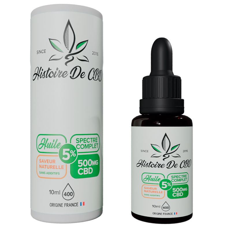 HISTOIRE DE CBD HUILE CLASSIQUE 5% 10ML