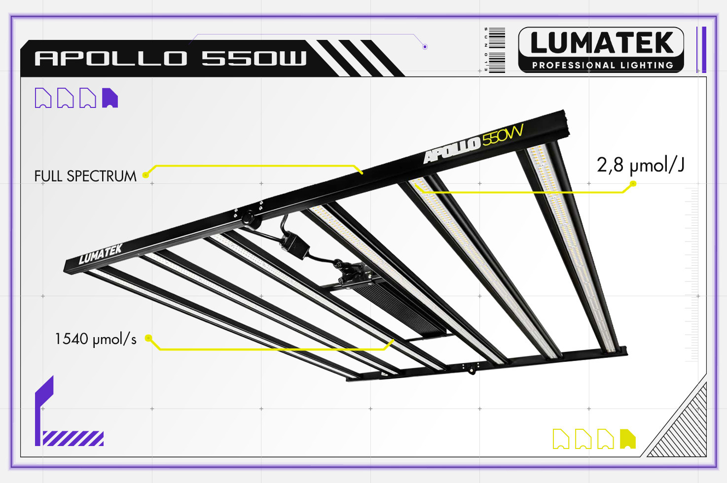 led horticole apollo luamtek